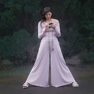 Spodnie sportowe damskie - Spodnie TANTRA z szeroka nogawka - miniaturka - grafika 1