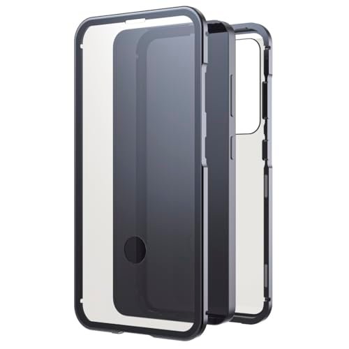 Black Rock Etui na telefon komórkowy Samsung Galaxy S25 (rama wykonana z aluminium, ochrona 360°, bezprzewodowe ładowanie, ochrona telefonu komórkowego i wyświetlacza, cienkie, ochrona przed