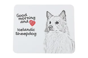 Islandzki szpic pasterski podkładka pod mysz z psem Art-Dog - Podkładki pod mysz - miniaturka - grafika 1