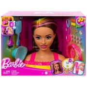 Lalki dla dziewczynek - Lalka Barbie Color Reveal Głowa do stylizacji Neonowa tęcza Brązowe włosy HMD80 | Bezpłatny transport - miniaturka - grafika 1