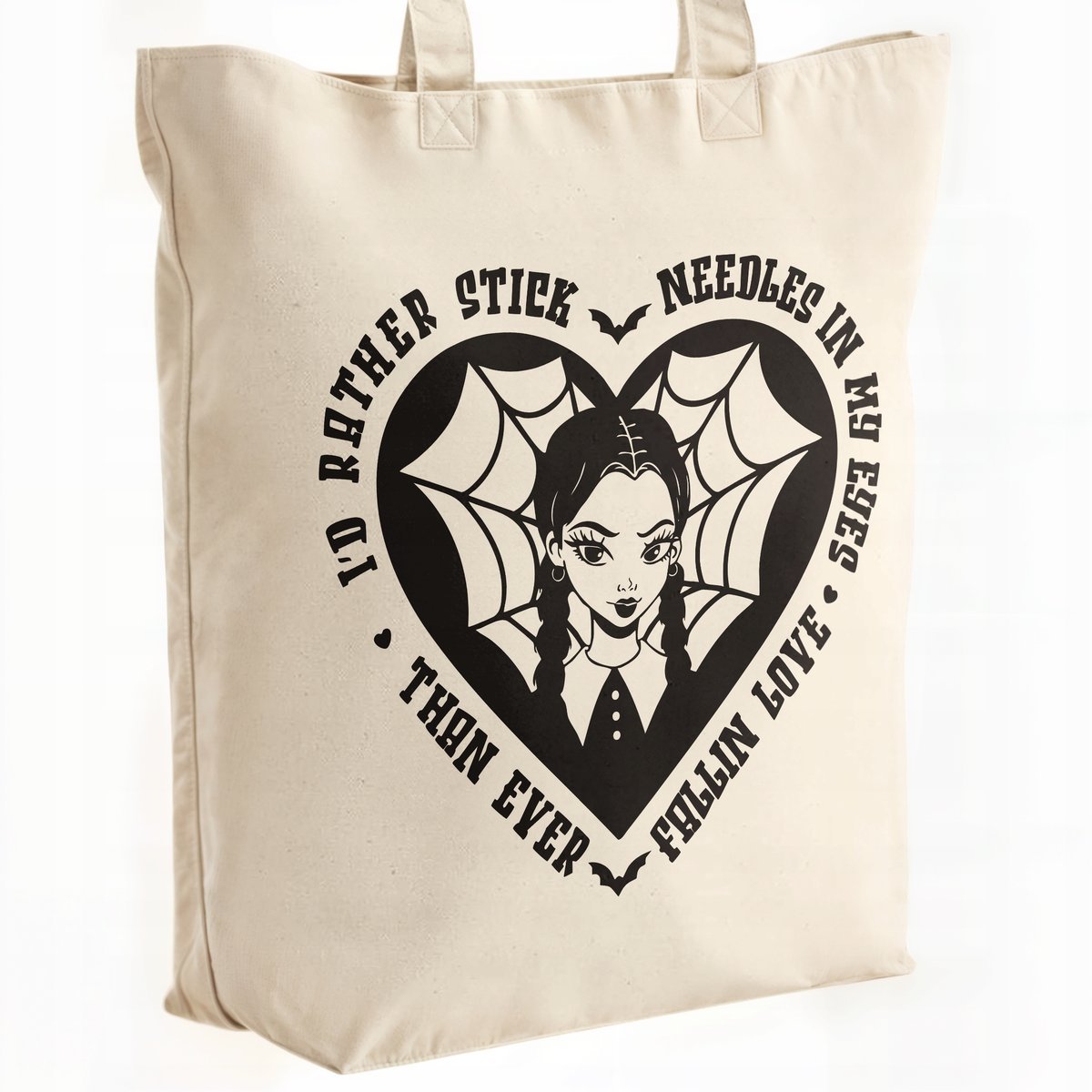 Torba bawełniana premium na zakupy Nevermore Wednesday Dla Fanów