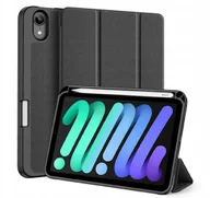 Etui do tabletów - DUX DUCIS etui DOMO składane z miejscem na rysik do iPad mini 7/6 czarne - miniaturka - grafika 1