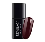 Lakiery hybrydowe - Semilac UV Hybrid 393 Sparkling Black Cherry 7.0 ml - miniaturka - grafika 1