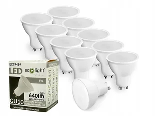 10x Żarówka Led GU10 8W 4000K Biała Neutralna 640lm 120° - Żarówki LED - miniaturka - grafika 1