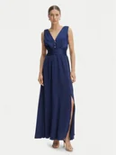 Sukienki - Morgan Sukienka wieczorowa 261-RSILVIA Granatowy Regular Fit - miniaturka - grafika 1