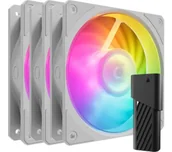 Wentylatory komputerowe - Cooler Master Mobius 120P ARGB 120mm 3szt. Biały MFZ-M2DW-243P2-R1 - miniaturka - grafika 1