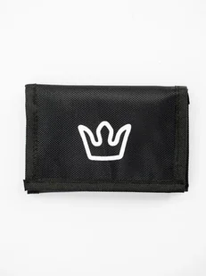 Materiałowy Portfel Sportowy Zamykany Czarny Jigga Wear Simple Crown uni - Portfele - miniaturka - grafika 1