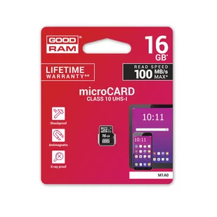 Goodram microSD 16GB M1A0-0160R12 - Karty pamięci - miniaturka - grafika 1