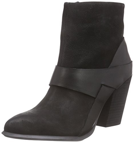 ALDO Kyna damskie kozaki z krótką cholewką, czarny - Schwarz Black Leather 97-36 EU