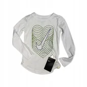 Bluzki damskie - Koszulka bluzka dziewczęca rękaw NIKE 3/4 lat - miniaturka - grafika 1