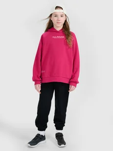 4F Spodnie dresowe joggery dziewczęce - czarne 122 (6-7 lat) - Spodnie i spodenki dla dziewczynek 4F Spodnie dresowe joggery dziewczęce - czarne 122 (6-7 lat) - Spodnie i spodenki dla dziewczynek - miniaturka - grafika 1