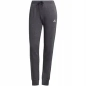 Spodnie damskie - Spodnie damskie adidas Essentials Slim Tapered Cuffed Pant ciemnoszare HA0265-XL - Adidas - miniaturka - grafika 1