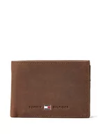 Portfele - Tommy Hilfiger Mężczyźni Johnson Mini, Portfel Skórzany, 11x8x2 cm, Brązowy - miniaturka - grafika 1