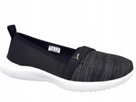 Buty sportowe damskie - Puma Adelina Space Buty Balleriny Damskie Czarne - miniaturka - grafika 1