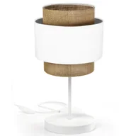 Lampy stojące - Lampka Nocna Stołowa Abażur Trio Boho Juta Czarna - miniaturka - grafika 1