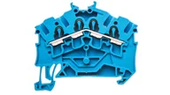 Kostki, złączki, wtyczki - WAGO Terminal przepustowy WAGO 5.20 mm Sprężynowe Alokacja N niebieski 2002-6404 100 szt 2002-6404 - miniaturka - grafika 1