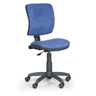 Fotele i krzesła biurowe - B2B Partner Biurowe krzesło MILANO II bez podłokietników - niebieske 300272 - miniaturka - grafika 1
