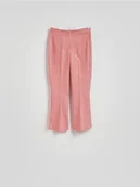 Spodnie damskie - Reserved - Spodnie w kratę z kantem - czerwony - miniaturka - grafika 1