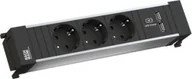 Listwy zasilające - Listwa zasilająca Bachmann BACHMANN POWER FRAME Medium 3x gniazdo z uziemieniem 1x ładowarka USB - miniaturka - grafika 1