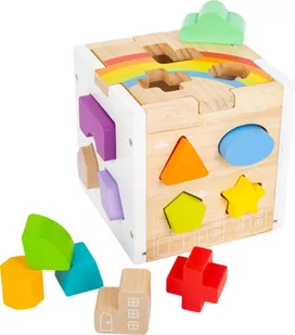 Small Foot 11777 Kostka sorter kształtów - Zabawki interaktywne dla dzieci - miniaturka - grafika 1