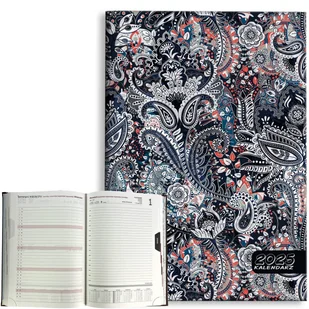 Kalendarz 2025 B5 dzienny sobota niedziela razem Soft Touch PAISLEY ORNAMENT - Kalendarze - miniaturka - grafika 1