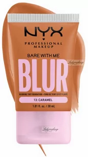 NYX Professional Makeup - BARE WITH ME - BLUR - Blurring Tint Foundation - Wygładzający podkład do twarzy - 30ml - 13 CARAMEL - Podkłady do twarzy - miniaturka - grafika 1