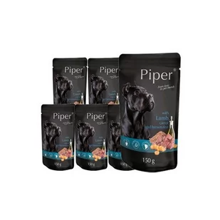 Dolina Noteci Piper Animals mokra karma dla psa z jagnięciną, marchewką i ryżem brązowym saszetka waga 10x150 g - Mokra karma dla psów - miniaturka - grafika 1