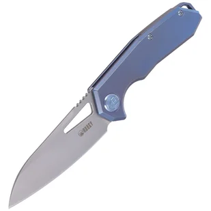 Nóż składany Kubey Vagrant Blue Titanium, Sandblast CPM S30V by Maksim Tkachuk (KB284B) - Noże - miniaturka - grafika 6