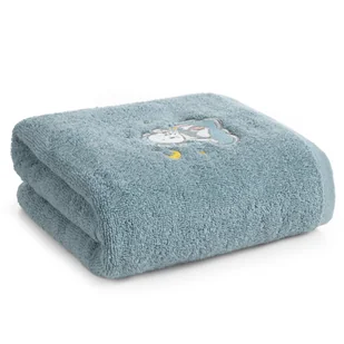 Bawełniany ręcznik 70X140 cm dla dzieci niebieski z misiem frotte - Okrycia kąpielowe dla dzieci Bawełniany ręcznik 70X140 cm dla dzieci niebieski z misiem frotte - Okrycia kąpielowe dla dzieci - miniaturka - grafika 1