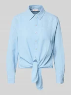 Koszule damskie - Bluzka koszulowa o kroju regular fit z dodatkiem wiskozy model 'LECEY' - miniaturka - grafika 1