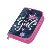 Piórniki - Hama Piórnik Piórnik z wyposażeniem Jeans Girl - miniaturka - grafika 1