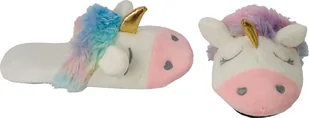 YO YO! KAPCIE MIĘKKIE CIEPŁE KLAPKI BAMBOSZE ŁAPCIE JEDNOROŻEC 38-39 - Buty dla dziewczynek - miniaturka - grafika 1