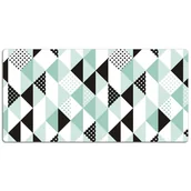 Podkładki na biurko - Mata ochronna na biurko Wzór z trójkątów 120x60 cm, Dywanomat - miniaturka - grafika 1