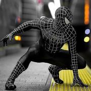 Stroje karnawałowe - Bssw Czarny kostium cosplayowy Spiderman dla dorosłych dzieci Zentai Halloween Carnival Party Jumpsuit_v_ki 110 - miniaturka - grafika 1