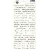 Scrapbooking - Arkusz naklejek P13 - POLSKIE NAPISY 10x23 - miniaturka - grafika 1