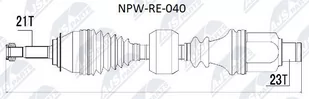 Wał napędowy NTY NPW-RE-040 - Układ napędowy - akcesoria - miniaturka - grafika 1