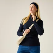 Bluzy damskie - Regatta Polar damski z suwakiem 1/2 Sweethart Marl Niebieski, Rozmiar: 38 - miniaturka - grafika 1