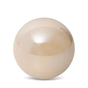 Figurki dekoracyjne - Kula Dekoracyjna Ceramiczna Simona 12X12X11 Beżowa - miniaturka - grafika 1