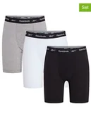 Majtki męskie - Reebok Bokserki (3 pary) "Hogan" w kolorze czarnym, białym i szarym - miniaturka - grafika 1