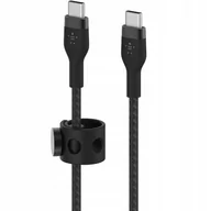 Kable USB - Belkin USB-C USB-C 2.0 Braided Silicone 3m Black - miniaturka - grafika 1