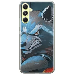 Etui Rocket 005 Marvel Nadruk pełny Granatowy Producent: Samsung, Model: A34 5G - Etui i futerały do telefonów - miniaturka - grafika 1
