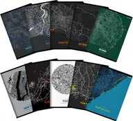 Zeszyty szkolne - Zeszyt A5 Top2000 Monochrome Mapping, 96 Kartek, Kratka Z Marginesem - miniaturka - grafika 1