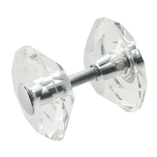 AMIX UCHWYT GAŁKA MEBLOWA FI80MM - CHROM + CRYSTAL GKS001-80 - Meble modułowe i akcesoria - miniaturka - grafika 1