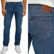 Spodnie męskie - Lee RIDER SLIM Solar Blue DOPASOWANE ZWĘŻANE BLUE DżINS W34 L32 - miniaturka - grafika 1