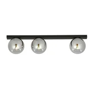Lampy sufitowe - Emibig Fit lampa sufitowa 3-punktowa czarna/transparentna 1122/3 1122/3 - miniaturka - grafika 1