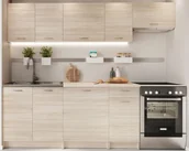 Meble kuchenne - Meble kuchenne 240 cm 7 sztuk dąb sonoma G7-G93 - miniaturka - grafika 1