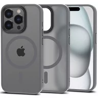 Etui i futerały do telefonów - Etui TECH-PROTECT MagMat MagSafe do Apple iPhone 15 Pro Max Szary matowy - miniaturka - grafika 1