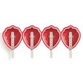 Akcesoria do lodu - Foremki do lodów na patyku Lekue Truskawka XL, 4 szt. - miniaturka - grafika 1