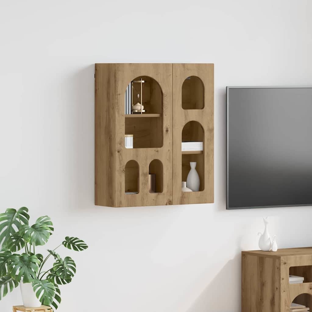 vidaXL Szafka wisząca z półką Dąb rzemieślniczy 59 x 20 x 71,5 cm