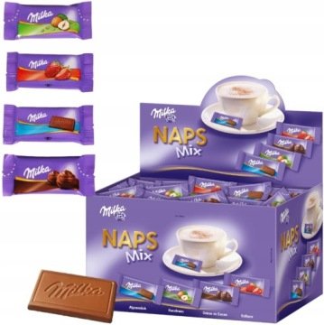 Milka Naps Mix Mini Czekoladki dzień Kobiet 8 marca dzieci 355szt 1,702kg